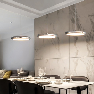 โคมไฟเพดานทรงกลมสไตล์บาวเฮาส์แบบมินิมอลโมเดิร์น ไฟ LED สำหรับห้องรับประทานอาหาร ตกแต่งบ้าน - Product Image 3