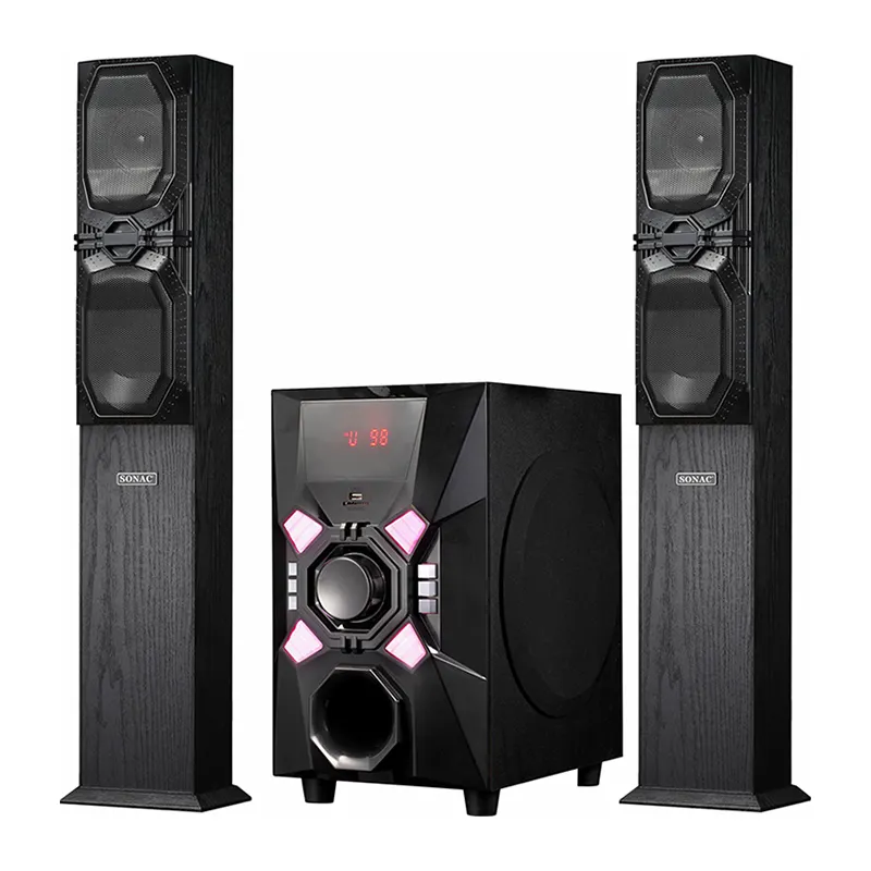 SONAC speaker TG-X83 home theater dalam bentuk bulat, speaker Portabel 2.1 teater rumah panas