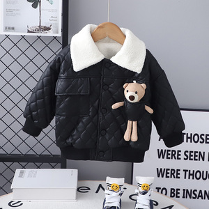 Abbigliamento per Bambini all'Ingrosso, Cappotto in Velluto alla Moda per Ragazzi, Giacca Invernale Calda e Spessa per Bambini 2-7 Anni - Product Image 4