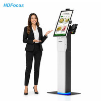 Terminal Punto de Venta Modular Inteligente de Autoservicio para Interiores de 15.6, 21.5 y 23.8 Pulgadas con Cámara, Android, Windows, Impresora de 80 mm, Escáner y NFC