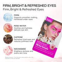 Masque Contour des Yeux Hydratant au PDRN et Caféine, Patchs Hydrogel Éclaircissants au Niacinamide pour Peaux Sèches, Cernes et Poches