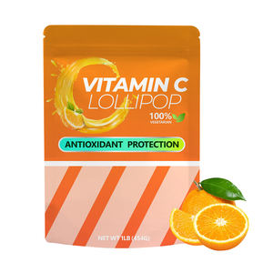 مصاصات فيتامين سي متعددة نباتية من WELLBODY <span class=keywords><strong>OEM</strong></span> لتحسين جهاز المناعة ومضادات الأكسدة، مكمل غذائي بأشكال مخصصة للبالغين والأطفال 2 - Product Image 1