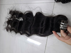 Extensions de cheveux I Tip en gros, double trame, 100% Remy Raw, extensions de cheveux I Tip, couleur foncée, extensions de cheveux humains - Product Image 6