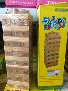 Bloques de Madera Apilables para Uso en Interiores y Exteriores, Juego Gigante Clásico de Torre de Bloques - Product Image 3