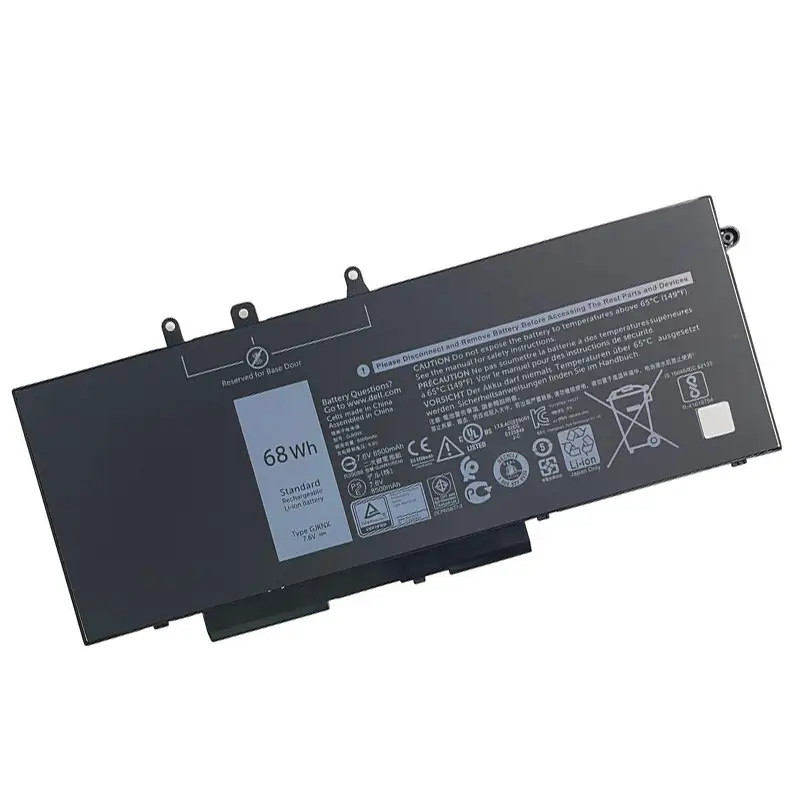 DY9NT GJKNX Laptop-Batterie für Dell Latitude 5280 5288 5290 5480 5488 5490 5580 P72G KCM82 MT31P 7.6 V 4-Zellen-Notebook-Batterie