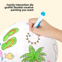 Jouet de plage gonflable en plastique coloré de 30cm pour les sports nautiques avec impression de logo personnalisé pour la peinture et le plaisir!
