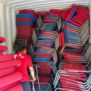 Chaises d'église en métal empilables avec logo personnalisé brodé/estampé à chaud, en tissu et fer, <span class=keywords><strong>pour</strong></span> bureau et <span class=keywords><strong>théâtre</strong></span>, vente en gros - Product Image 5