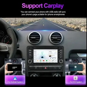 Autoradio Android pour Audi A3 8P 2003-2012 7 pouces Carplay sans fil Multimédia Android Auto 2Din Stéréo Autoaudio Navigation GPS - Product Image 4