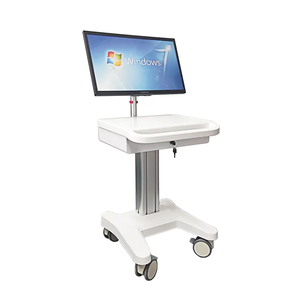 Chariot mobile de chariot de moniteur patient d'ECG d'alliage d'aluminium d'hôpital avec la tablette <span class=keywords><strong>fixe</strong></span> et la serrure pour des cliniques - Product Image 6