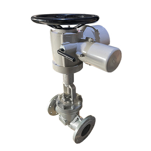 Válvula de globo eléctrica de acero al carbono DN100 J941H-16C WCB para vapor de alta temperatura con conexión de brida y soporte personalizable - Product Image 2