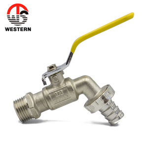 Robinet mural en laiton forgé de 1/2 pouce avec levier pour tuyau d'arrosage – Prix bas - Product Image 1