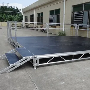 Aluminum Outdoor Event Stage Riser Platform Stand Truss Display Roof Stage Good Quality