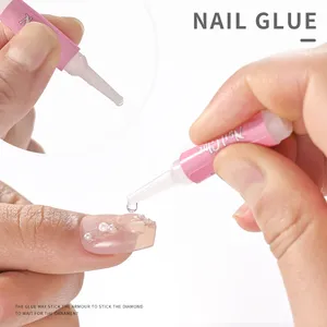 Colle à ongles à séchage rapide (10-30 pièces) – Gel adhésif pour extensions rapides, super fixation pour faux ongles et strass – Mini colle - Product Image 4