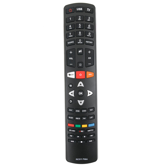 Free Sample Original RC311FMI4 TC/L/JVC Smart TV Remote Control Low Price 433mhz Universal Remote Controller with Stock Packing