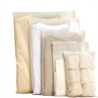Sacs de rangement de voyage 25 pièces en HDPE imperméable avec fermeture éclair givrée pour chaussettes, vêtements, chaussures, articles de toilette, cosmétiques