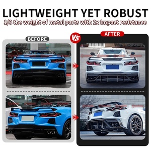 Best Price Dry Carbon Fiber Upgrade to AD Style <b>Car</b> Rear <b>Diffuser</b> Lip <b>for</b> Chevrolet Corvette C8 - Product Image 4