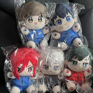 Juguetes de Peluche de Voleibolistas con Personajes de Anime y <span class=keywords><strong>Manga</strong></span> 2D, Muñecos de Algodón de Jujutsu Kaisen Blue Prison, Set de Regalo de Figuras de <span class=keywords><strong>Haikyuu</strong></span> - Product Image 1