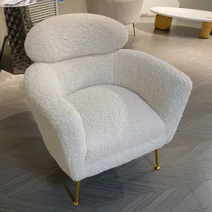 New arrival sherpa single sofa chair furniture modern hotel armchair lounge accent chairs