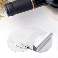 Disques verseurs en argent réutilisables, sans gouttes, fins en PET, bec verseur, bec verseur, disque de vin