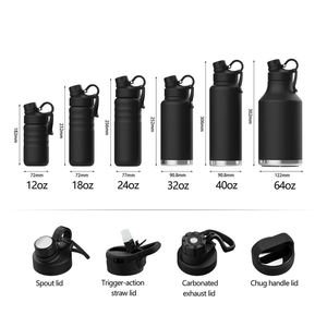 Manufacturer Supply Customized Stainless Steel Double Wall Insulated Sublimation Hydrogen Adult Sport Water <b>Bottle</b> - Product Image 1