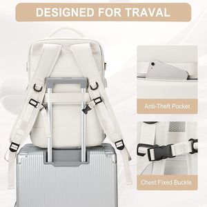 Custom Large Capacity Multifunctional Men's Laptop <b>Backpack</b> Business Casual Cross-body Style Shoulder <b>Strap</b> Casual Professional - Product Image 5