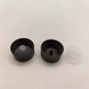 Black Boston Bottle Plastic <strong>Cap</strong> 20mm Phenolic Bakelite Lid Polycone <strong>Caps</strong> for Essential Oil Bottle - Product Image 3