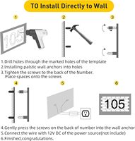 Letrero de Número de Casa LED Personalizado de Acero Inoxidable de Alta Luminosidad, Transformador de CC de Neón, Impermeable IPX6, Ecológico, Publicitario y Direccional