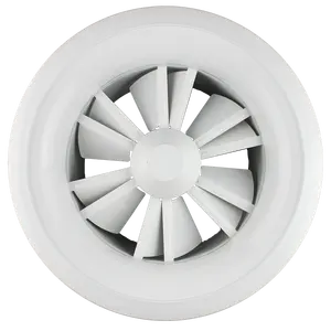 Round variable aluminum ceiling air outlet swirl diffuser