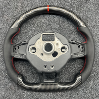 Volant de voiture en fibre de carbone pour Volkswagen Golf 7 6 5 MK6 MK5 MK7 CC Scirocco Jetta Polo GTI GLS GTD
