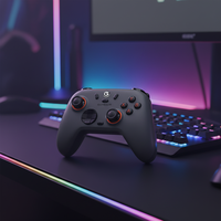 Controlador de Juego Inalámbrico, Controlador Bluetooth Negro para Switch, PC, Teléfonos Android e iOS, Gamepad Inalámbrico