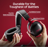 Headset Gaming Nirkabel HyperX Cloud III Dengan Baterai 120 Jam, Driver 53mm, Kenyamanan Busa Memori, dan Mikrofon Jernih untuk Gaming PC