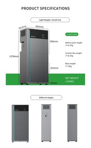 All-in-One 5KW 10KW 15KW Hybrid Solar Lithium Energy Storage New All-in-one Stackable Backup System AC Output - Product Image 5