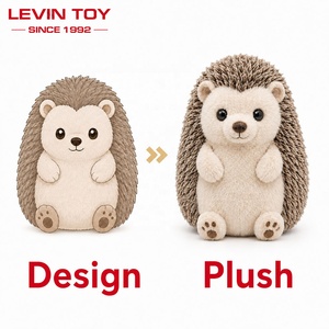 Peluche hérisson personnalisée la plus vendue, jouet en peluche doux, personnage animal personnalisé, cadeau d'usine OEM - Product Image 1