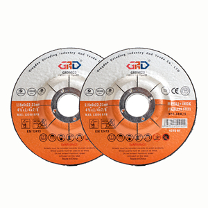 Disque à angle personnalisé <span class=keywords><strong>de</strong></span> haute dureté 115*6*22.23mm, en aluminium dépressé, liant résine, 80m/s, extra fin, GRD T27, pour ébavurage - Product Image 1