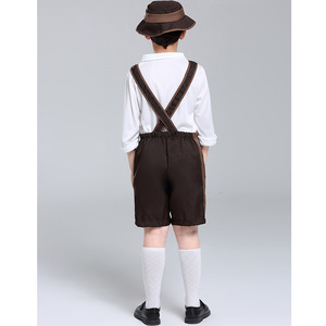 Costume de spectacle pour garçon XJ pour le Festival de la bière d'Halloween, tenue folklorique alpine pour Halloween, costume de scène de théâtre - Product Image 2