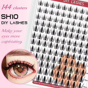 <span class=keywords><strong>Faux</strong></span> <span class=keywords><strong>cils</strong></span> en grappe SH10 personnalisables, ultra-doux, faits à la main, effet plume, 12 rangées, vente en gros, best-seller, fournisseur - Product Image 1