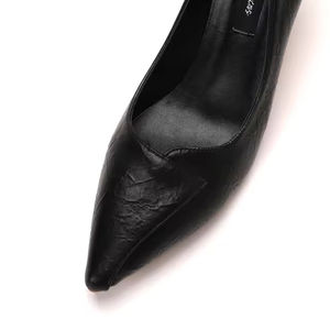 Zapatos de Tacón Alto con Estampado Floral de Piel de Becerro de Lujo para Mujer, Zapatos de Tacón Cuadrado de Moda para Primavera, Verano, Salidas, Fines de Semana Informales - Product Image 4