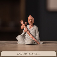 Wuyang ancienne médecine chinoise célèbre médecin Hua Tuo Li Shizhen figure en céramique statue maison bureau décoration petit