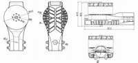 Moteur brushless robuste de qualité agricole S6218 130KV à forte poussée pour système de propulsion d'avions de pulvérisation