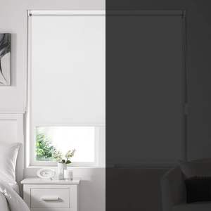 Stores occultants thermiques blancs Klemmfix, pas de perçage requis pour les fenêtres et les portes - Product Image 2