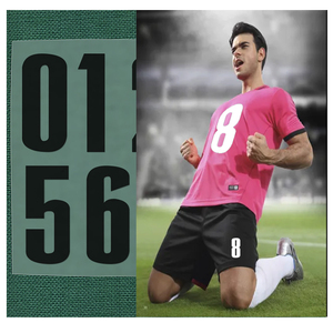 Transfert <span class=keywords><strong>thermocollant</strong></span> <span class=keywords><strong>personnalisé</strong></span> en plastisol PET écologique pour maillots de football, vêtements et étiquettes de col - Product Image 4