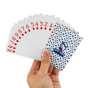 Juego <span class=keywords><strong>de</strong></span> cartas familiar con logotipo personalizado, naipes publicitarios <span class=keywords><strong>de</strong></span> <span class=keywords><strong>Qatar</strong></span>, Kuwait, PVC, impermeable, naipes árabes con <span class=keywords><strong>caja</strong></span> <span class=keywords><strong>de</strong></span> pliegues - Product Image 1