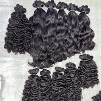 Lots de Cheveux Humains Bruts du Cambodge, Cuticules Alignées, Non Traités, Bouclés Birmans, Couleur Naturelle, Vente en Gros, Lots de Cheveux Indiens Bruts Bouclés
