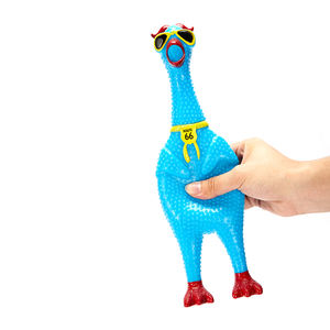 Giocattoli per Cani in <span class=keywords><strong>PVC</strong></span> Morbido a Forma di Pollo con Occhiali, Design alla Moda, Produzione Cinese - Product Image 6