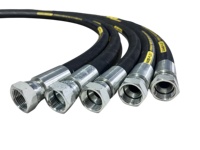 Tuyau hydraulique spiralé à 6 brins haute impulsion, très résistant, 420 bars, super haute pression pour plateformes de forage et machines minières