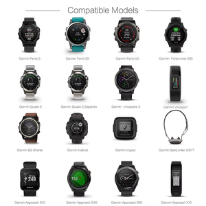 10 pièces dans un paquet Port de charge protecteur de couverture de prise anti-poussière pour Garmin Fenix <span class=keywords><strong>5</strong></span> 5S 5X 6 6S 6X 7 7S 7X Venu Vivoactive4 <span class=keywords><strong>Vivomove</strong></span> - Product Image 4