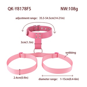 QK-Y8178FS Correa de Poliéster Rosa para el Pecho, Juguetes Sexuales, Arnés de Pecho para Mujeres, Bondage de Pecho, Accesorios Sexuales BDSM - Product Image 6