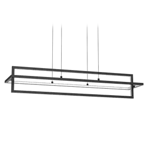 L4u ETL cETL listed luxury square pendant design linear chandelier lighting morden rectangle chandelier Hanging Lamp