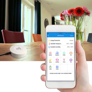 Комнатный цифровой мини встроенный гигрометр с ЖК-дисплеем и щупом - Product Image 5