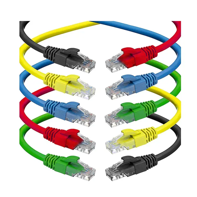 OEM/ODM UTP FTP SFTP Cat5 Cat5e Cat6 Cat6A Cat7 RJ45 Male to Male Network Cable Flexible LAN Ethernet Cable